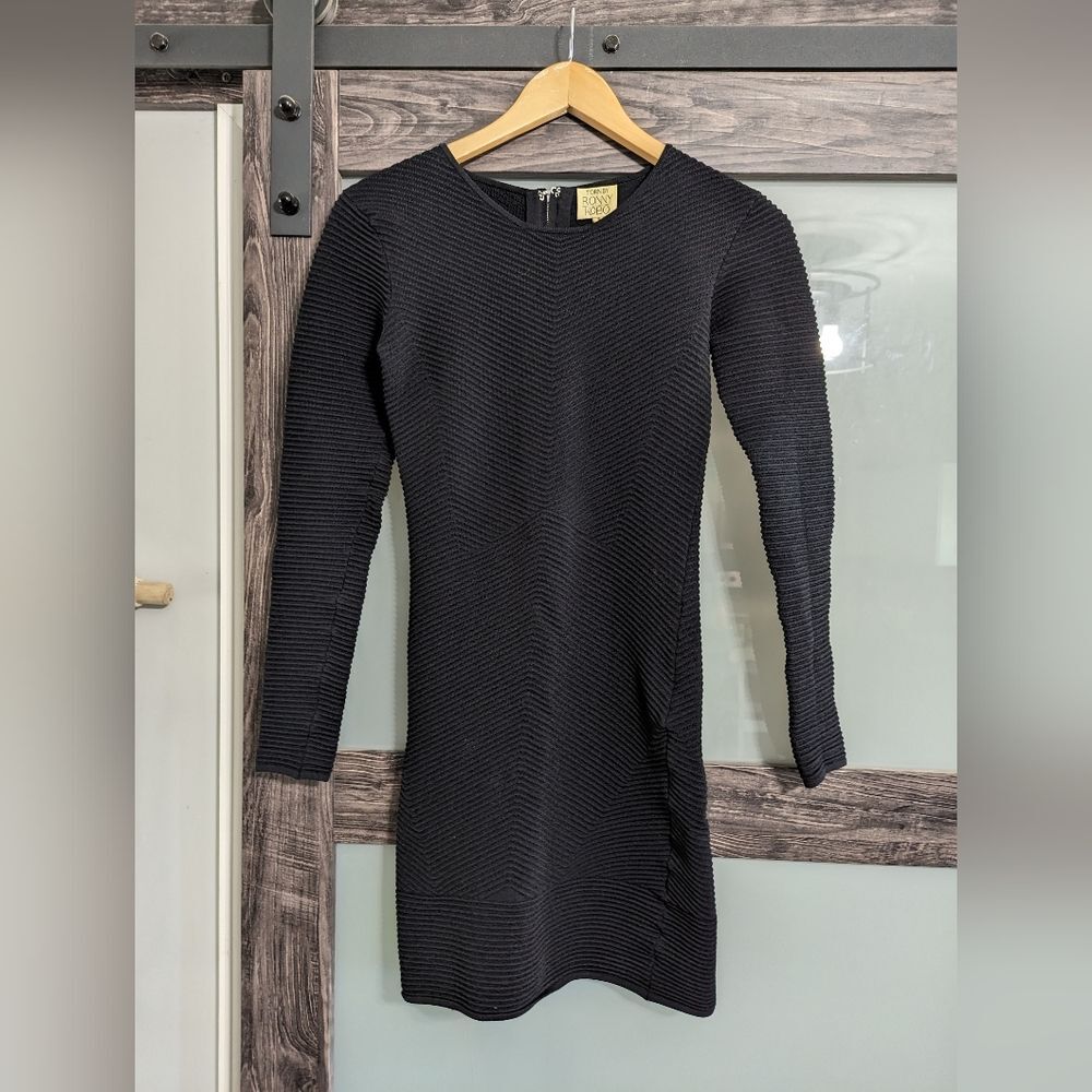 Torn by Ronny Kobo Nightingale  textured bodycon dress